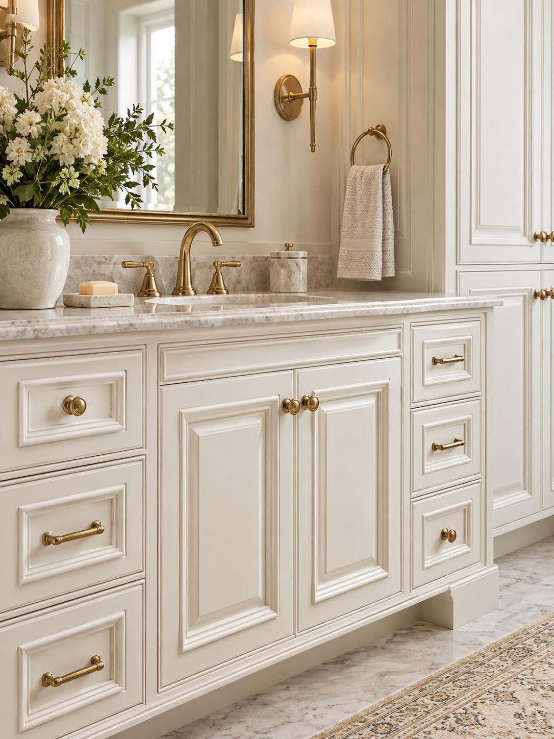 Classic Raised Panel Door in Fully Custom cabinetry