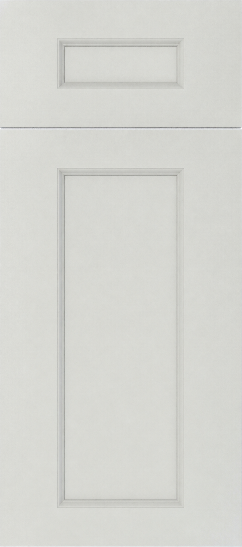 Double Dove White Shaker cabinet door in Double Shaker style