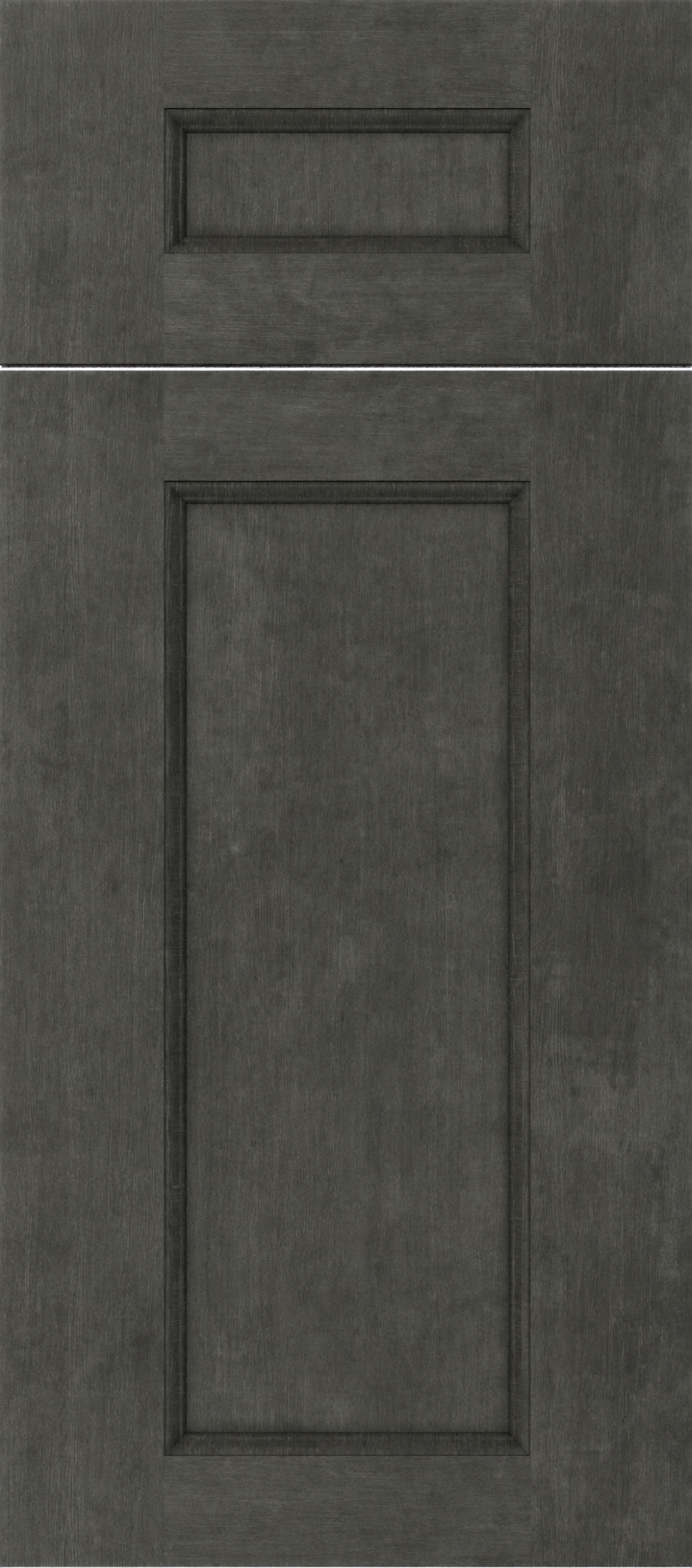 Double Smokey Grey Shaker cabinet door in Double Shaker style