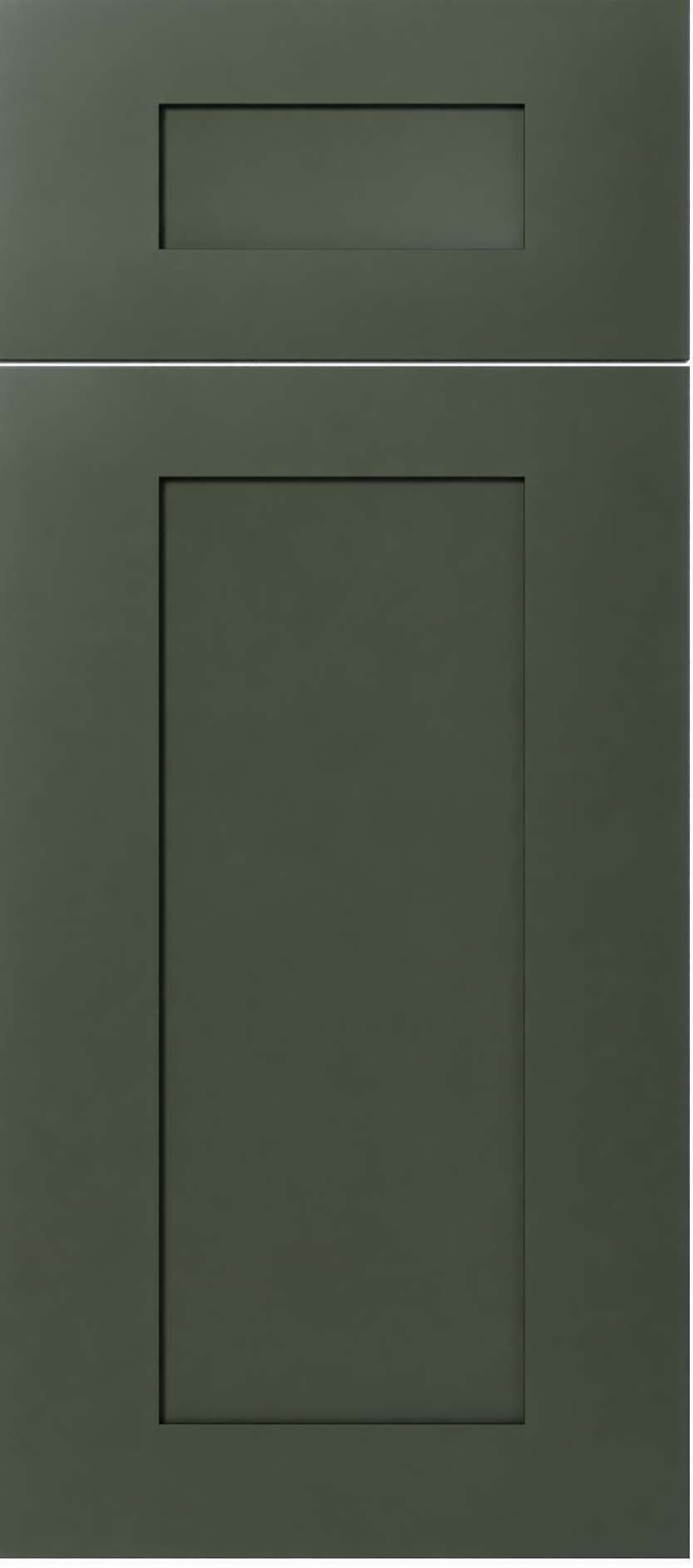Olive Aston Green cabinet door in the selected style