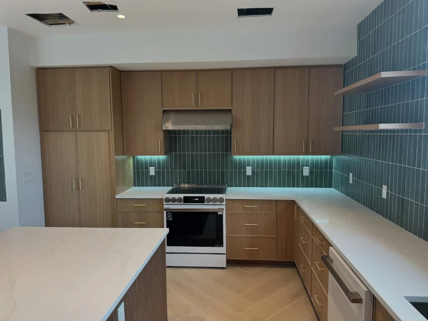 Kitchen countertop and cabinetry installation