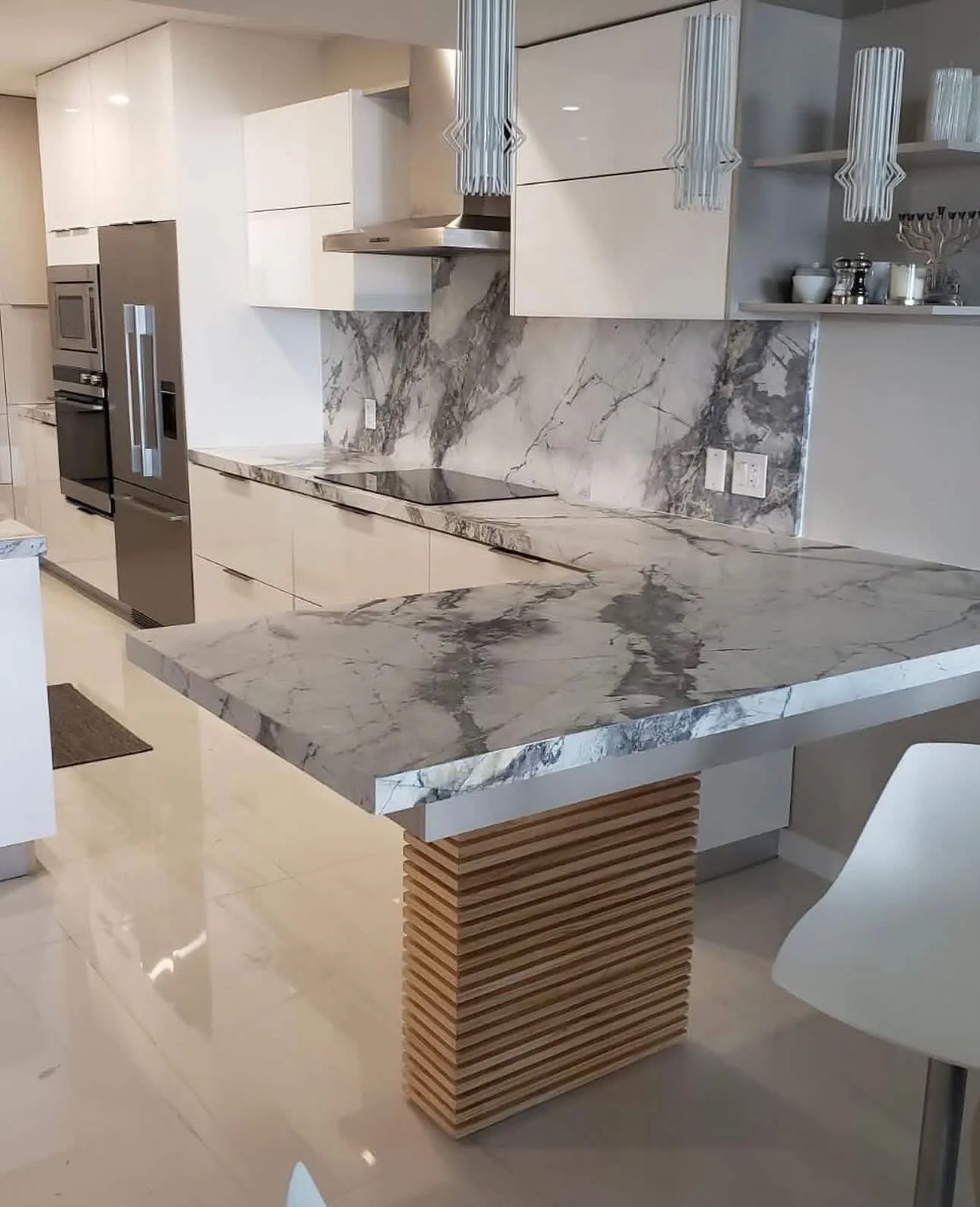 Kitchen countertop and cabinetry installation
