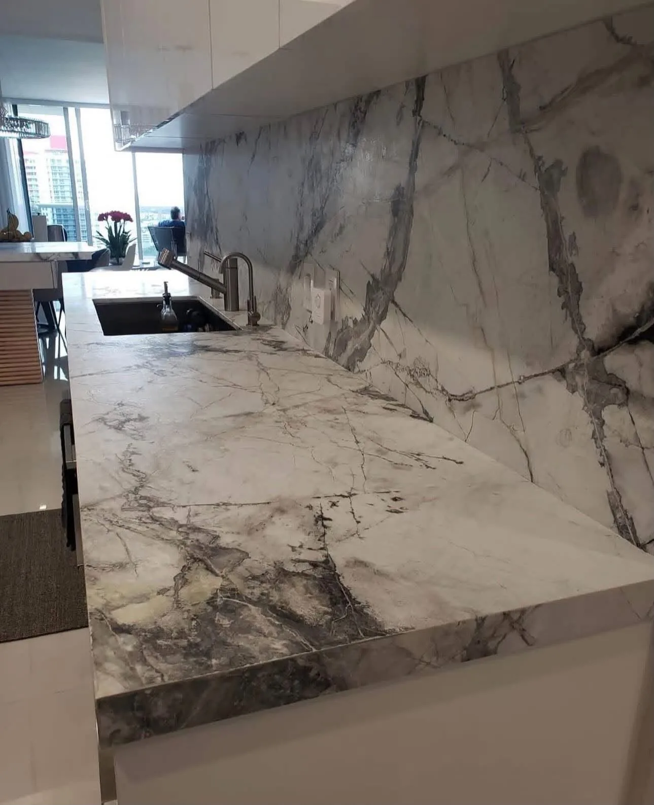 Kitchen countertop and cabinetry installation