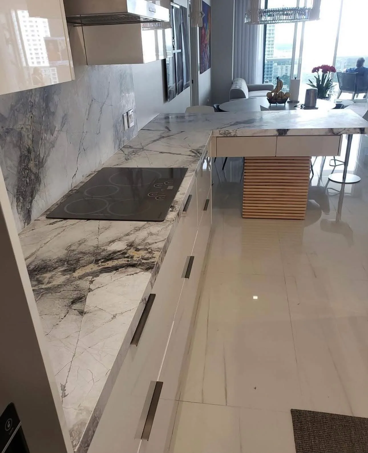 Kitchen countertop and cabinetry installation