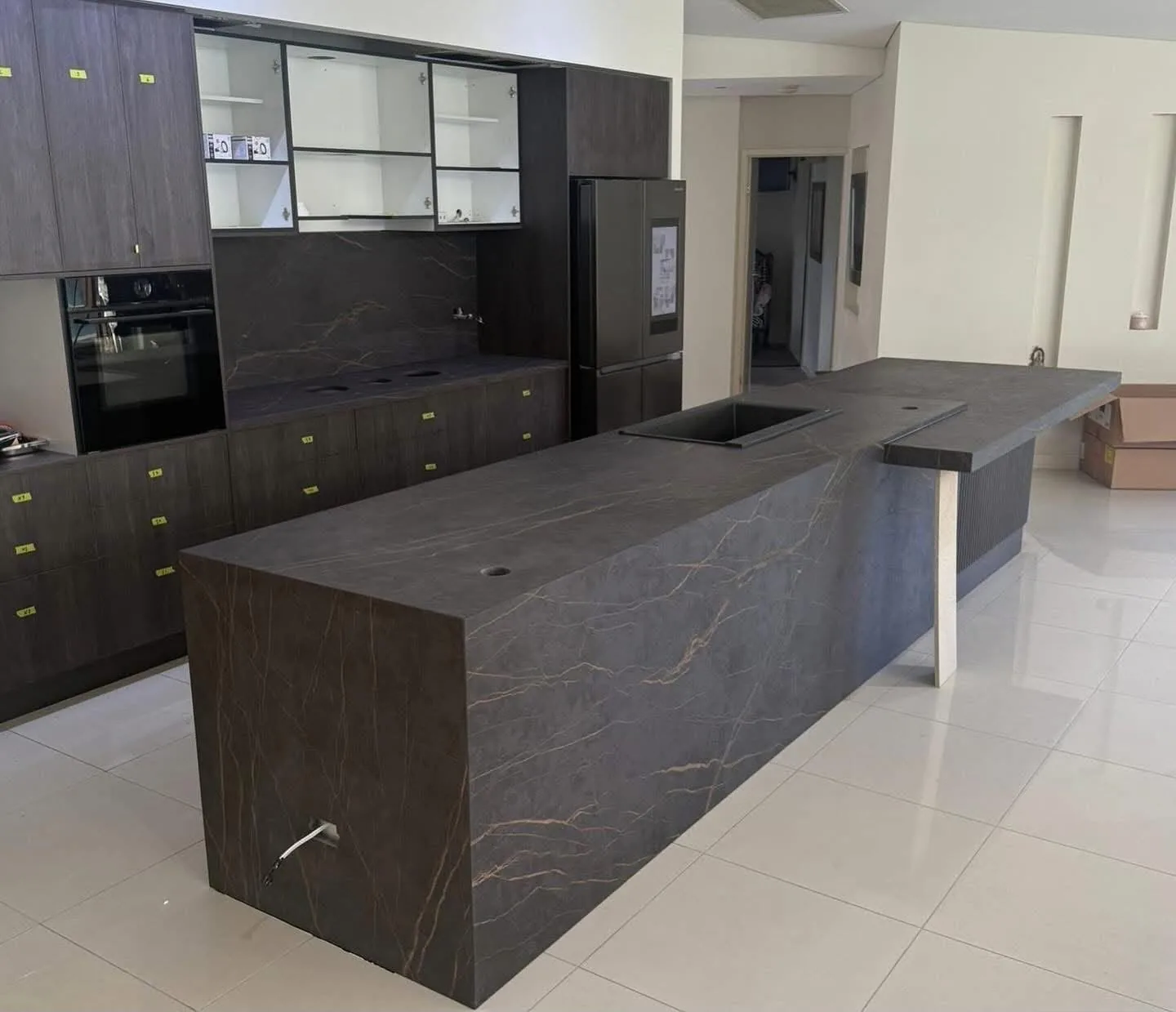 Kitchen countertop and cabinetry installation
