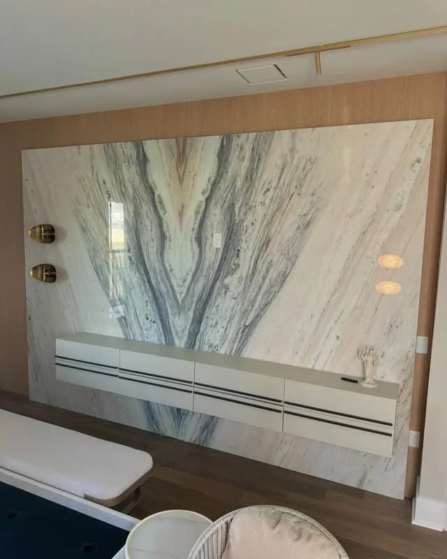 Stone feature installation