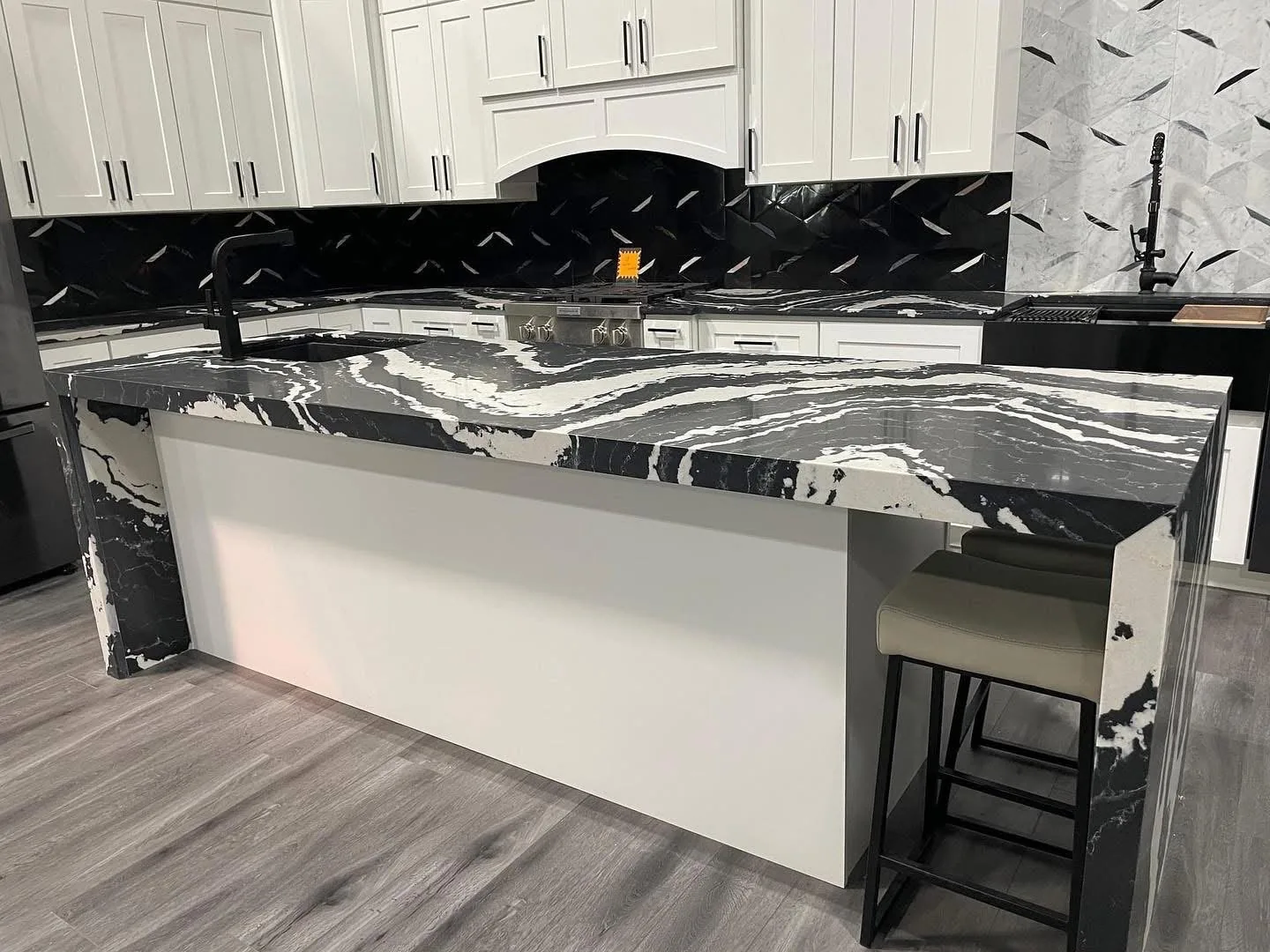 Kitchen countertop and cabinetry installation