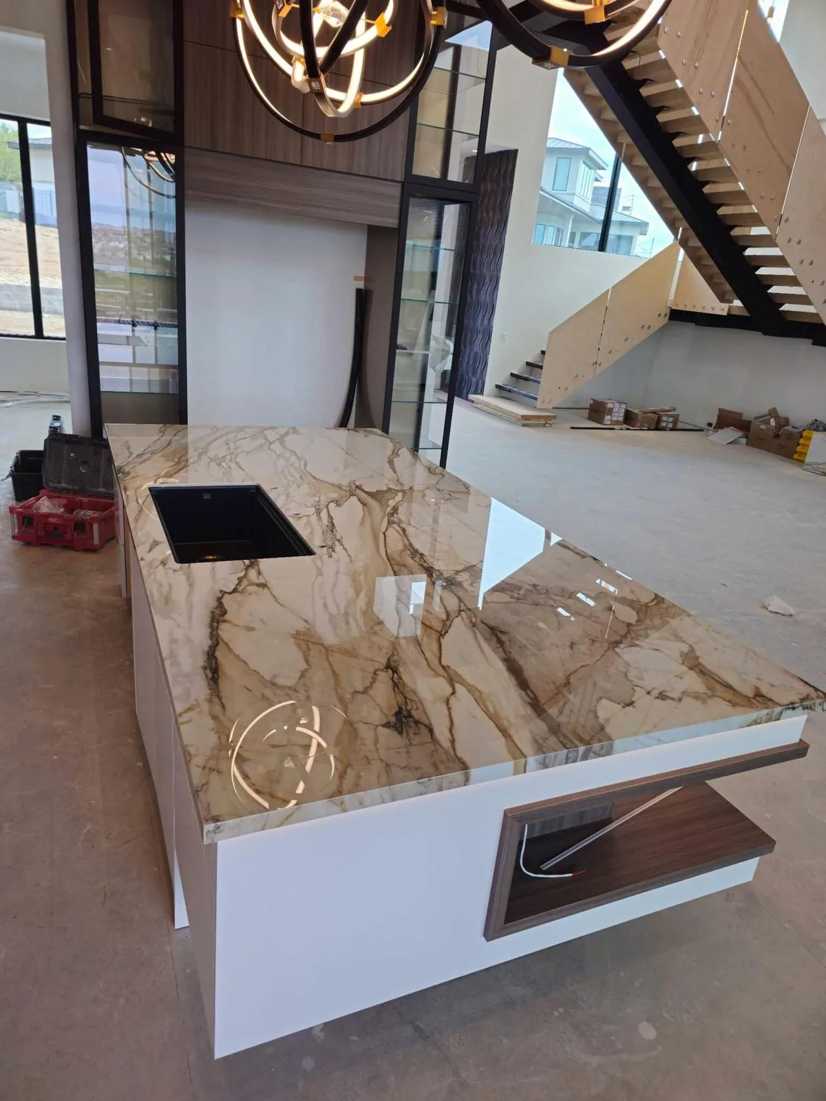 Kitchen countertop and cabinetry installation