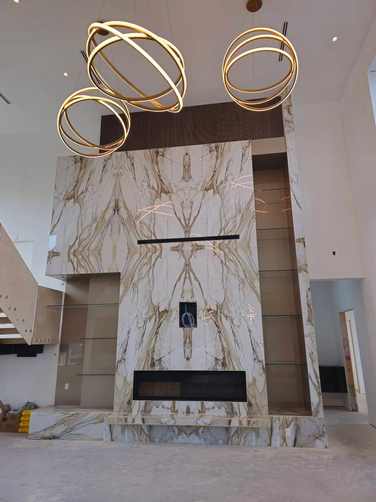 Stone feature installation
