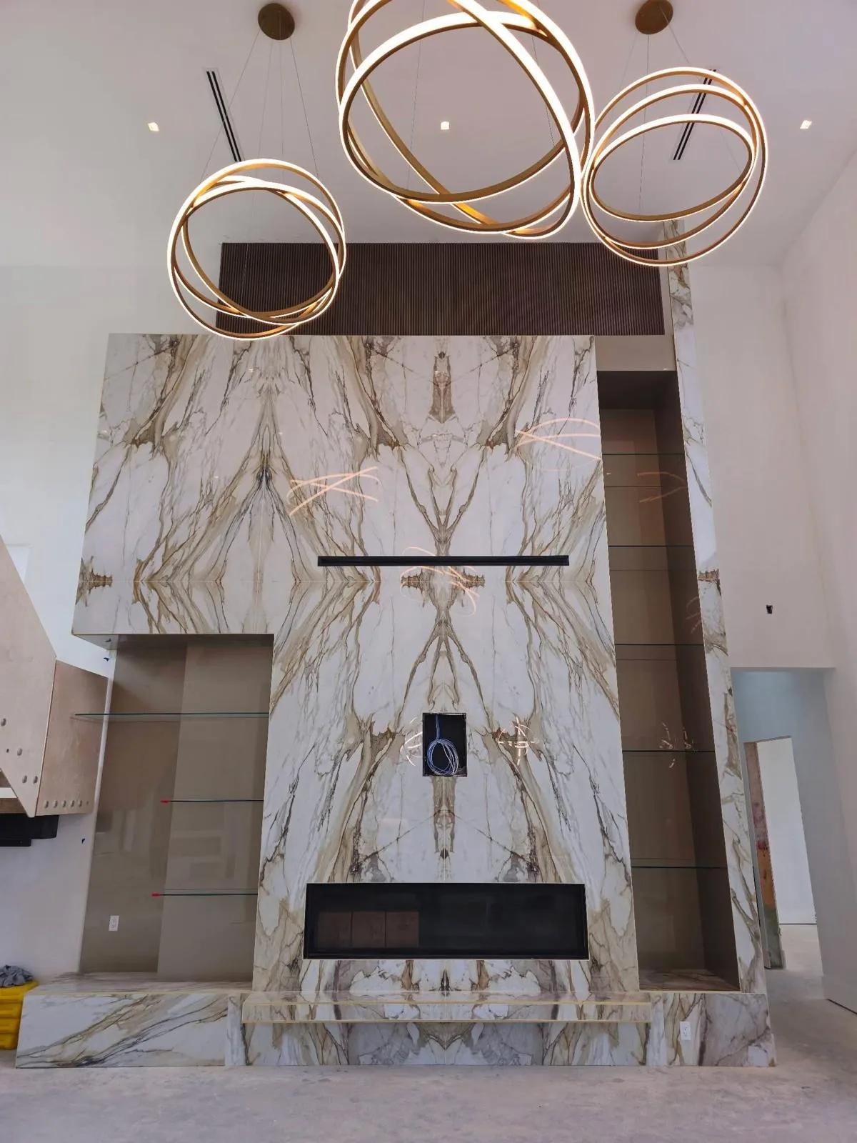 Stone feature installation