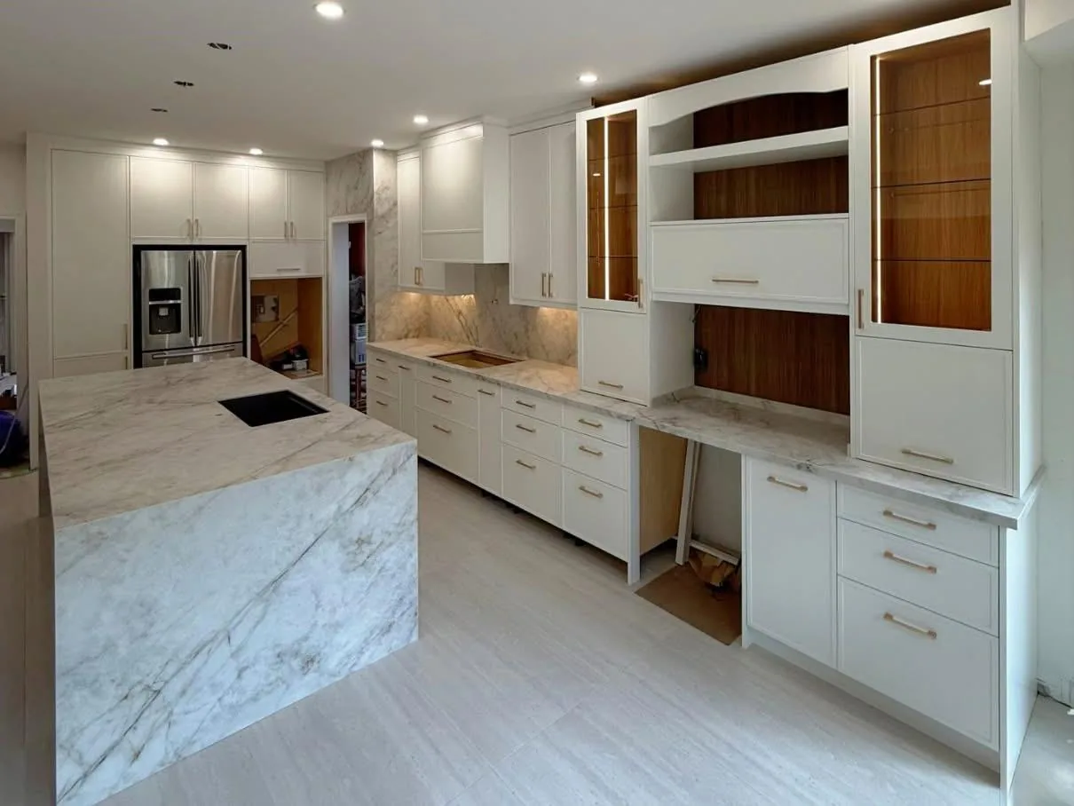 Kitchen countertop and cabinetry installation